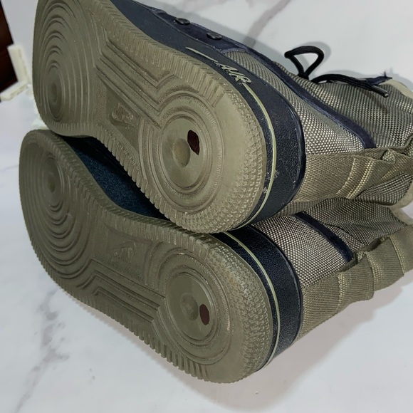 Nike Men's Sf Air Force 1 Black / Medium Olive Sneaker/Boot size 9 - Picture 14 of 17